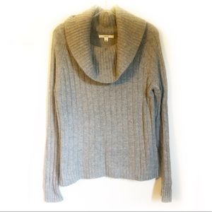 Merona Gray Cowl Neck Wide Chunky Knit Sweater